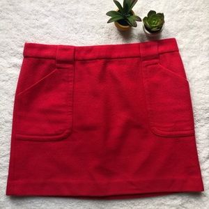 J. Crew Wool Mini Skirt